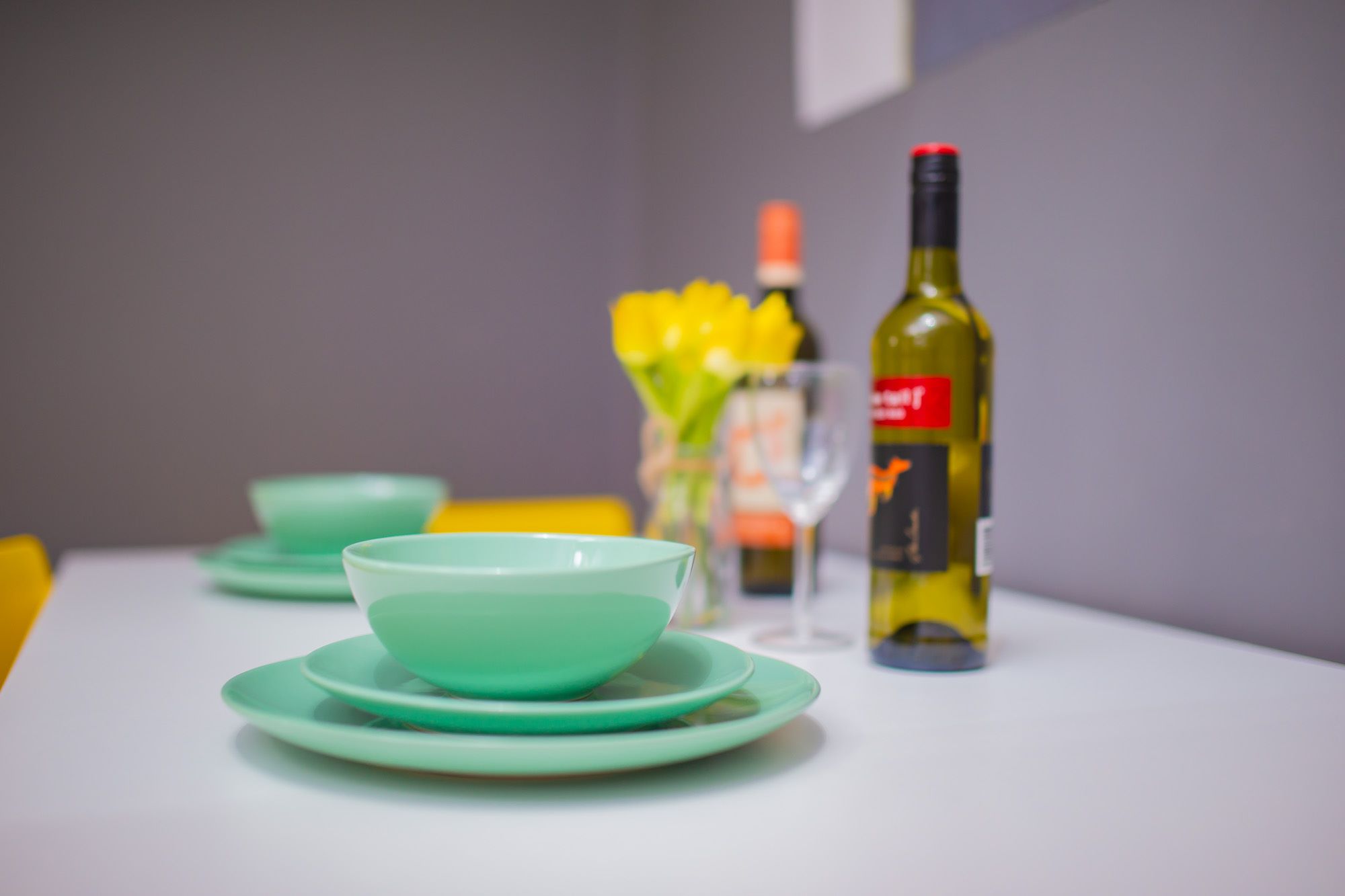 Living and dining space at The Mount