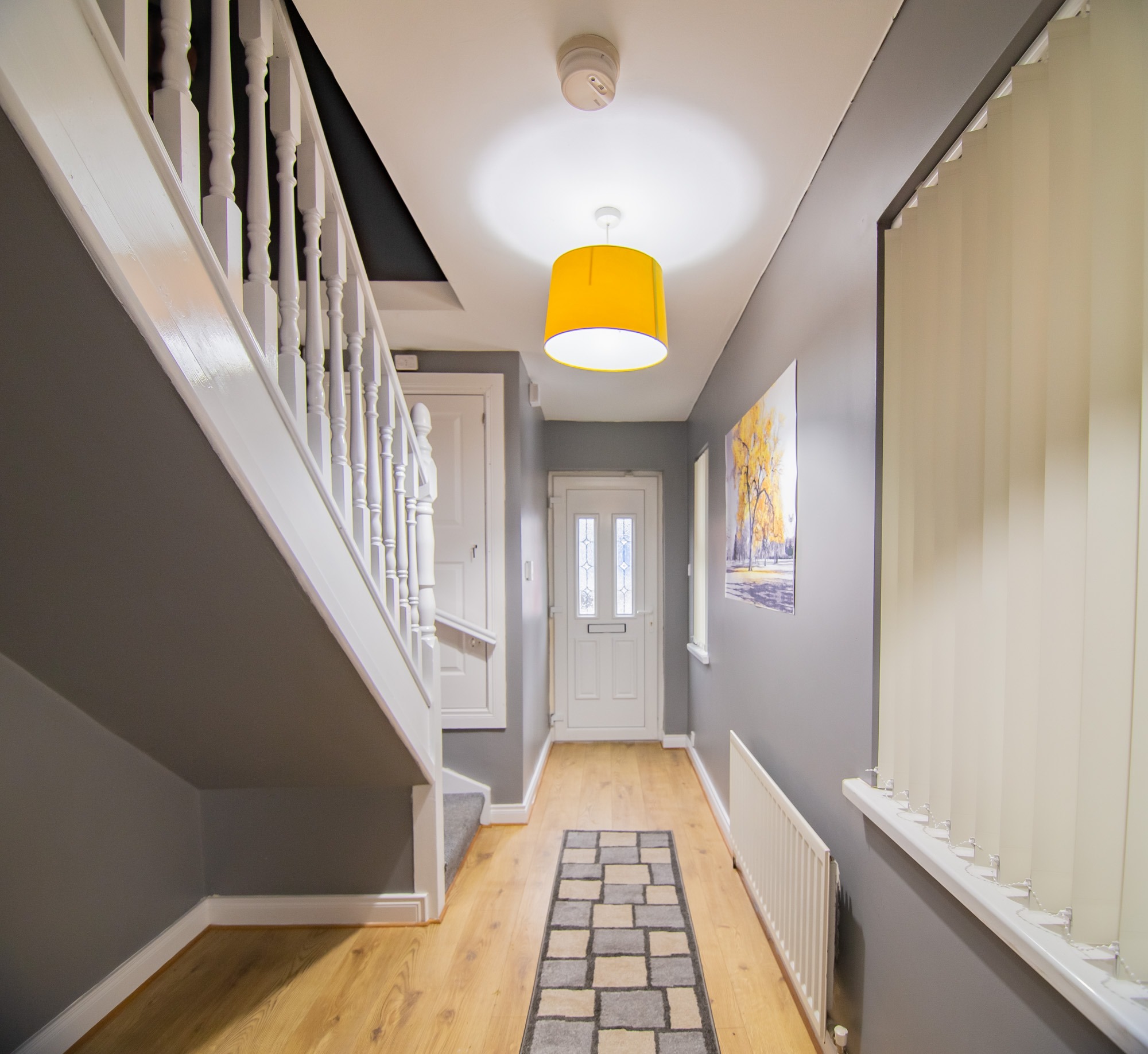 Hallway and staircase at The Mount